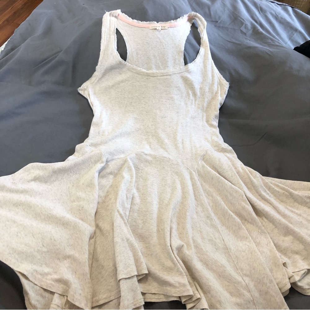 Copper Key Distressed Flowy Dress S